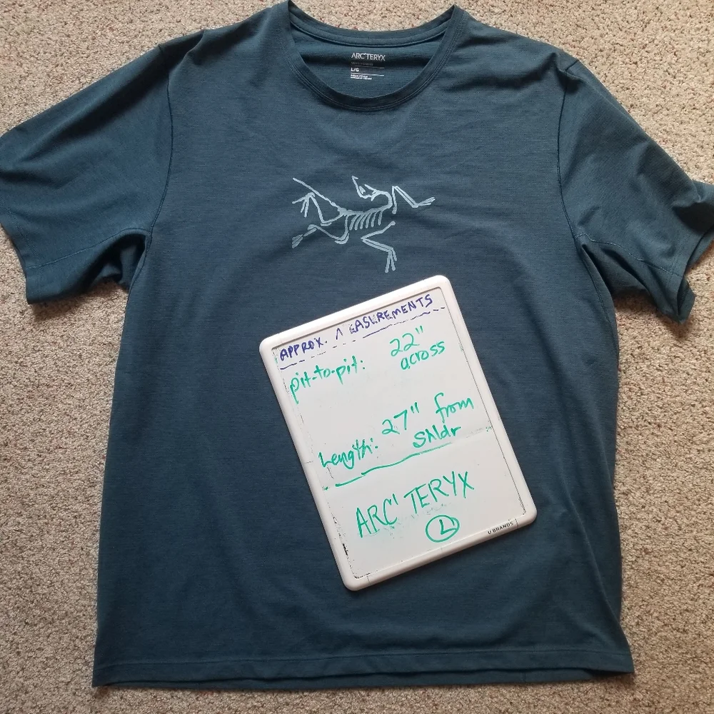 Arc'teryx Tee Shirt Cormac Logo Breathable - Picture 5 of 6